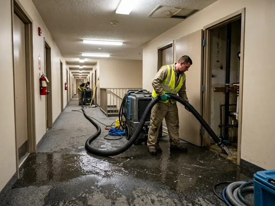 multi-unit-apartment-hallway-f-005 — frequently asked questions, Emergency Burst Pipe Water Extraction & Removal in Collegev…